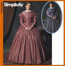 Previous dart fitted bodice pattern next yoked chemise pattern. Simplicity 4400 Misses Civil War Costume By Ma Civil War Dress Costume Civil War Dress Civil War Ball Gown