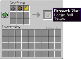 Another vide of the minecraft tutorial, however, this time we are basically working on how t. How To Make A Yellow Large Ball Firework Star In Minecraft