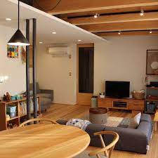 リビング 杉板の床 ダイニングテーブル ニトリ アクタス などのインテリア実例 2018 10 29 13 41 33 roomclip ルームクリップ インテリア インテリア 実例 ニトリ ダイニングテーブル