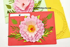 Download 3d Pop Up Greeting Card Diy Flower Pop Up Card Printable Etsy Christmas Card Svg Christmas Cards Handmade Greeting Cards Handmade