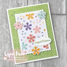 I've got two simple card making ideas for you today that feature a technique called spotlighting. 4 Easy Card Ideas Layering With Small Blooms Lynn Dunn