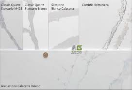 • configure the design of your own kitchen countertop. Silestone Calacatta Bianca Classic Quartz Statuario Blanco Cambria Brittanicca Arenastone Calacatta Baleno A Affordable Granite Surrey Ltd