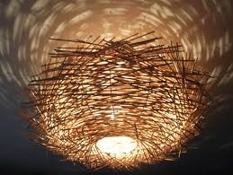 Nanoleaf aurora unique wall lighting system Unusual Hand Made Birds Nest Ceiling Lamp Shade Twisted Rattan Lamp Shade Lrg Ceiling Lamp Shades Ceiling Lamp Rattan Lamp