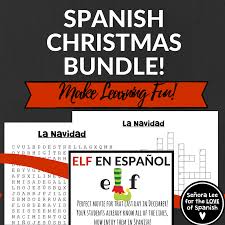 7 Great Spanish Christmas Activities In 1 Low Priced Bundle Includes Christmas In Mexico Word Search Crosswo How To Speak Spanish Spanish Students Spanish