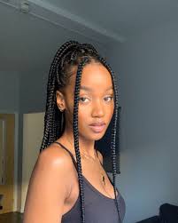Playful braid dresses are the top trend in summer! 52 Best Box Braids Hairstyles For Natural Hair In 2021