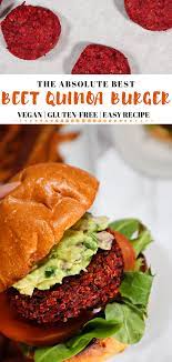 Best Beet Quinoa Veggie Burger Vegan And Gluten Free Good Food Baddie Recipe Vegetarian Recipes Healthy Quinoa Veggie Burger Veggie Burger