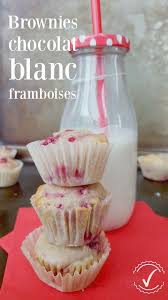 Bouchees De Brownies Chocolat Blanc Framboises Wooloo Recipe Desserts Food Sweet