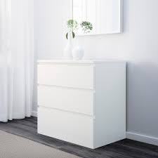 Drawer dressers are some of the most delightful treasures in the room. Malm Kommode Mit 3 Schubladen Weiss 80x78 Cm Ikea Deutschland