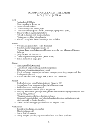 Sebagai preposisi (kata depan), tuliskan terpisah. Pdf Pedoman Penulisan Artikel Ilmiah Pada Jurnal Jaffray01 Stt Jaffray Academia Edu