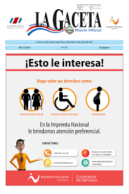 LA GACETA N° 137 de la fecha 19 07 2017
