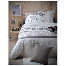 Commandez en ligne notre produit strandfräne housse de couette et taie, blanc, beige clair, 150x200/65x65 cm. Housse De Couette Deco Montagne Lautaret Naturel 140 X 200 Cm A Seu