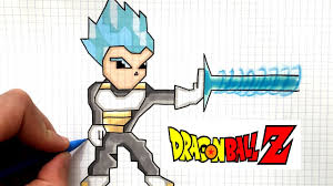Dessin Vegeta Ssj God Pixel Art Dragon Ball Super Youtube Goku pixel art by hidemaniac on deviantart.