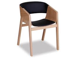 Merano Natural Oak Armchair W Black Pad By Alex Gufler For Ton Dining Chairs Modern Dining Chairs Furniture Dining Table