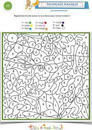 Le coloriage avec modèle pour les petits pour apprendre à : Coloriage Magique 11 Codes Couleurs Coloriage Tete A Modeler