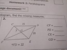 I want a free account. If Each Quadrilateral Is A Parallelogram Find The Missing Measures Brainly Com