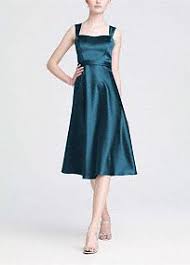 Sleeveless Jersey Dress With Charmeuse Waist Band Tea Length Bridesmaid Dresses Bridesmaid Dress Styles Short Bridesmaid Dresses