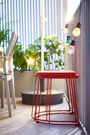 Espectaculares Terrazas Decoradas Al Estilo De Ikea Taburete Muebles De Exterior Mesa Lateral