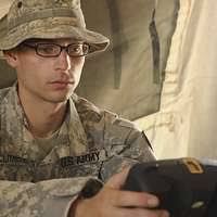 U.S. Army Pvt. Mack Cumbie, from Cochran, Ga., assigned