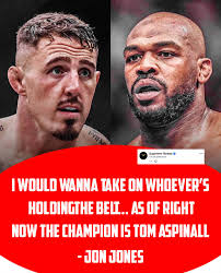 I Would Wanna Take On Whoever'S Holdingthe Belt... As Of Right Now The  Champion Is Tom Aspinall” 💯😤