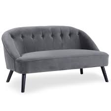 Canapé 3 places en velours gris en vente chez maisons du monde. Canape 2 Places Velours Gris Stockholm 3 Suisses