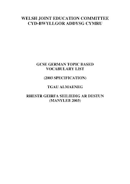 The information below contains an analysis of kcse in terms of topics, ie, where questions were picked from and Welsh Joint Education Committee Cyd Bwyllgor Kcse Past Papers