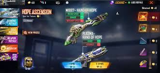 The rank store will change, see everything that will change in free fire. Hope Ascension Event Free Fire Get Hand Of Hope Gun Skins Price