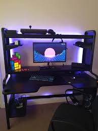 Https Ift Tt 2oqiuro Real Battlestation After A Year Of A Rickety Desk Gaming Room Setup Computer Desk Setup Game Room Design