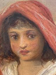 Oil On Canvas "Waylaid", Signed By Herbert William Weekes (1841-1914)