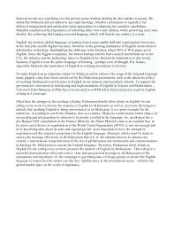 Let's find out more by checking out our post here about benefits of learning english! Assignment 2 The Importance Of English Language In Malaysia