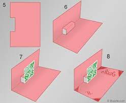 Crease each tab at the center. Step By Step Pop Up Card Pop Out Cards Pop Up Card Templates Pop Up Cards