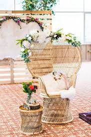 Boho Bridal Shower Floral Fanback Chair Boho Bridal Shower Boho Bridal Bridal Shower