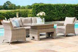 Outdoor rattan sofa suite sets | rattan garden sofa furniture. Maze Rattan Cotswold 3 Seat Sofa Dining With Rising Table The Clearance Zone