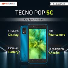 GizNext on Twitter: "The Tecno Pop 5C ...