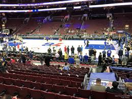 wells fargo center section 102 philadelphia 76ers