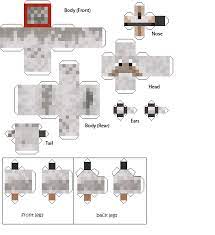 Sitting Tamed Wolf Minecraft Printables Minecraft Wolf Minecraft Dogs