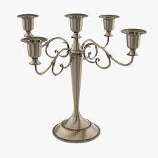 Gold and teal two candle brass sconce. 3d Candle Holder Models Turbosquid