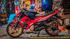 Modif satria f150 dengan spion satria fu variasi via. Modifikasi Suzuki Satria Fu Warna Merah Brosis Setia1heri Com