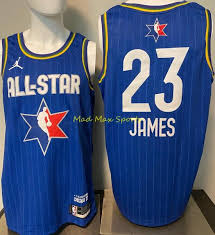 Buy one get two free. Lebron James La Lakers 2020 Jordan Blue All Star Game Swingman Jersey Size S 2xl Ebay