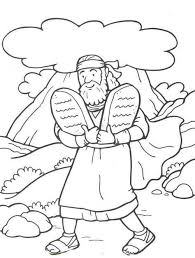 48 Moses And The 10 Commandments Bible Coloring Pages Sunday School Coloring Pages Bible Crafts Bible Coloring