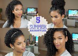 Natural Hair 5 Everyday Hairstyles For Summer Sunkissalba Curly Hair Styles Curly Hair Styles Naturally Natural Hair Styles