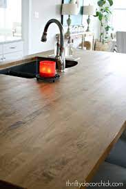 A butchers block island can transform your kitchen. How To Finish And Protect Wood Counters Around A Sink Butcher Block Countertops Wood Countertops Wood Counter