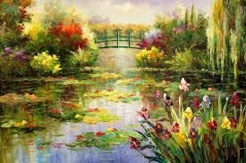 Claude Monet Monique Sanchiz De Mihalitsianos Acrylmalerei Abstrakt Leinwandkunst Schone Kunste