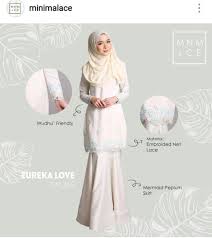 ✔ tahan lama, tahan banyak basuhan, tidak berbulu. 20 Koleski Terbaru Baju Kurung Moden Putih Little One Scandles