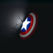Amazon Com 3d Light Fx Marvel Captain America Shield 3d Deco Led Wall Light Toys Games Superhero Bedroom Marvel Bedroom Avengers Room