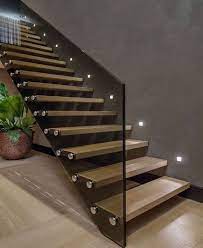 Clear glass panels highlight a beautiful staircase and a modern aesthetic. 50 Amazing And Modern Staircase Ideas And Designs Renoguide Australian Renovation Ideas And Inspiration