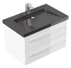 5% coupon applied at checkout save 5% with coupon. Granite Vanity Unit India Black Damo 75 Cm With A Tap Hole White High Gloss Granite Vanity Units Bathroom Furniture Emotion 24 Co Uk