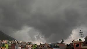 Kathmandu ko Weather changed so quickly ! Kaalo aakash, hawa ...