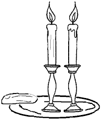 Shabbat Coloring Pages Coloring Pages Candle Drawing Shabbat