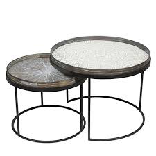 Round Tray Tables Set Low By Notre Monde 7th Street In 2019 Low Coffee Table Round Coffee Table Round Tray