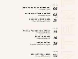 Portfolio Table Of Contents In 2020 Table Of Contents Design Contents Page Design Table Of Contents